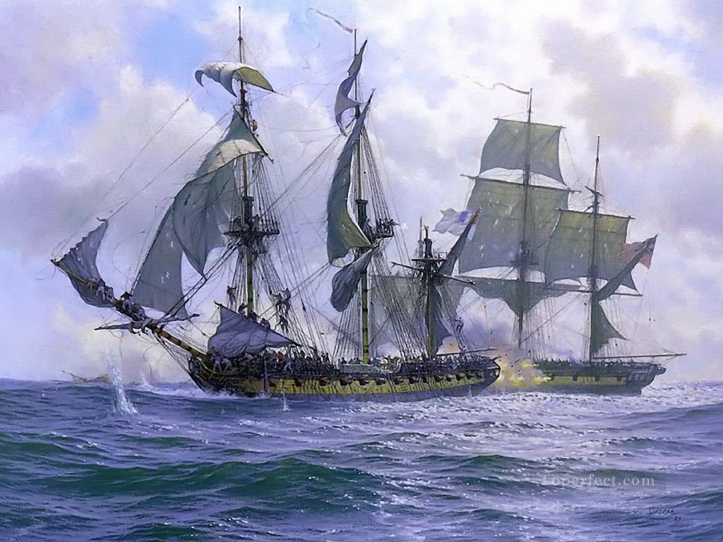 fragatas y veleros Pintura al óleo